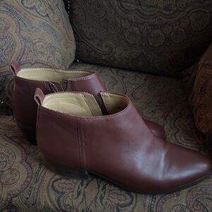 J. Crew Rich Brown Ankle Booties size 7.5